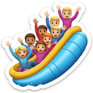 kids tube slide spiral sticker
