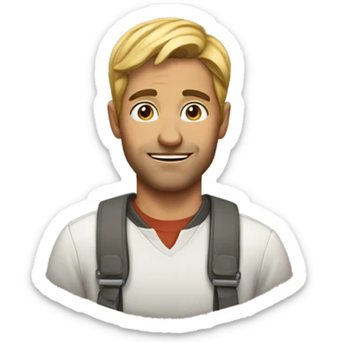 35 year old man sticker