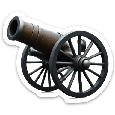 Crimean War cannon sticker