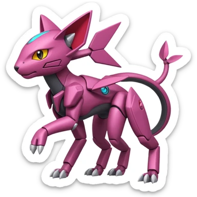 Vikavolt-Peppercat-Genesect-Miraidon-fusion, full body sticker