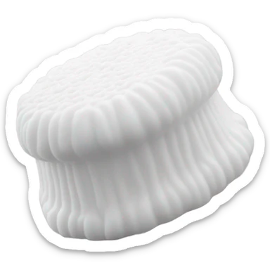 white body wash sponge  sticker