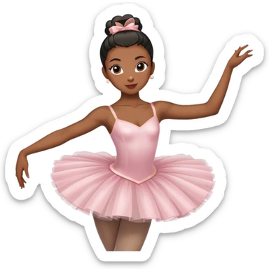 black lady ballerina posing  sticker