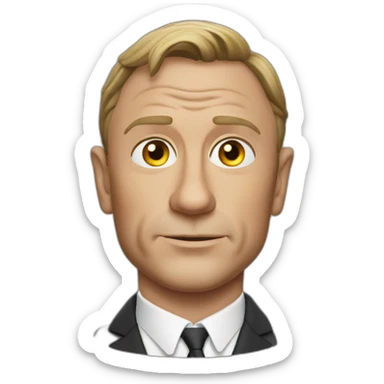 Daniel Craig Mean sticker