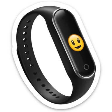 a whoop fitness band in the style of an ios emoji  sticker