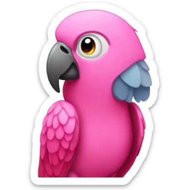 Pink Parrot sticker