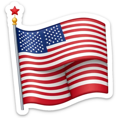USA flag sticker