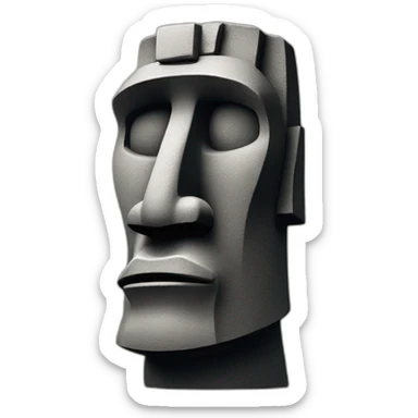 Easter-island-Moai-head-saluting sticker