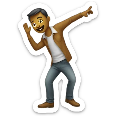 Homme qui fais le dab sticker