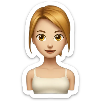 a flared top and a flared that taper toward a thinner center sticker