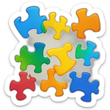 Autism logo colors piezas sticker