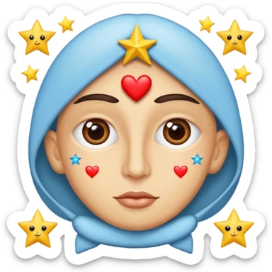 Quiero un emoji con el rostro de Félix de straykid, pero con los ojos más rasgados y con corazones, estrellas y destellos de luces alrededor, sobre su cabeza que diga "Te amo Josefa" con letras modernas pero cambia esos tonos que sean más naturales y que parezca un a persona oriental sticker