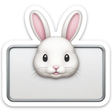 make a white billboard with the text “bun you” inside lt without a bunny just the text  sticker