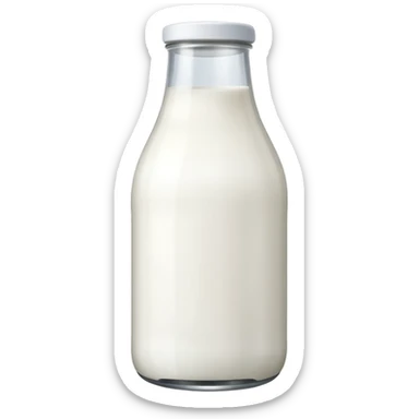 Milk bottle sticker
