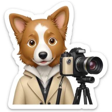 border collie fotografo sticker