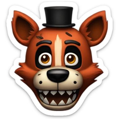 five night at freddy foxy sticker