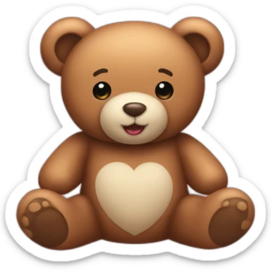Teddy bear inlove sticker