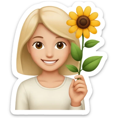 Flower in the hand of Fattaw sticker