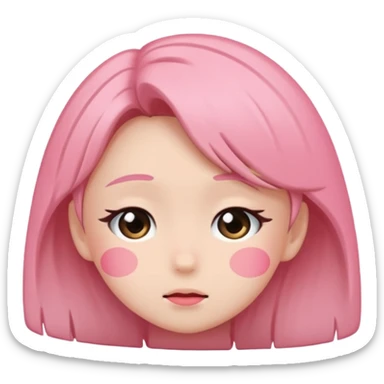 Slanted lines like Anime Embarrassed cheek blush blush  sticker