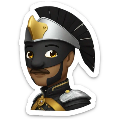 Hussar black sticker