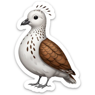 Male Rock Willow Ptarmigan sticker