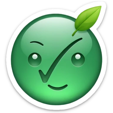 The symbol of a check ✔️  sticker