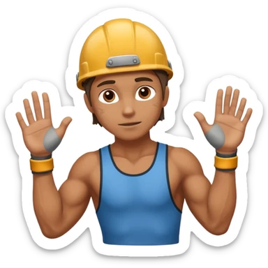 rock climber sticker