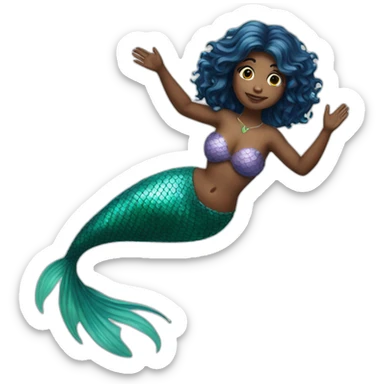 Full body mermaid sticker