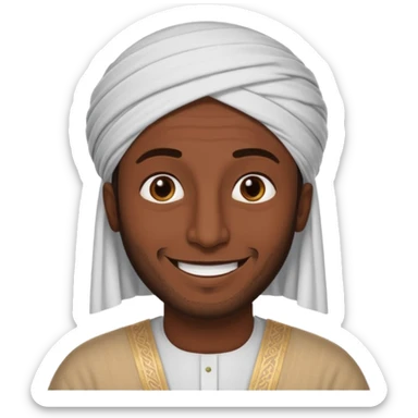 Arabic man says asalmau aliukum sticker