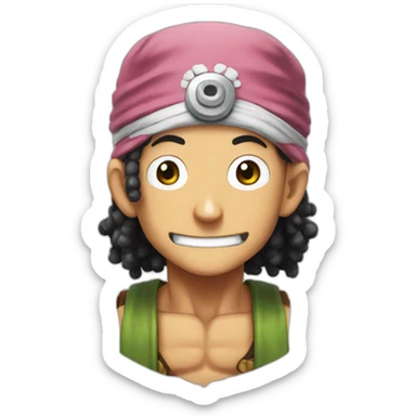 usopp from one piece sticker