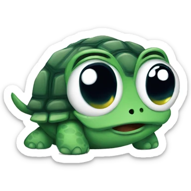 Turtle crying  sticker