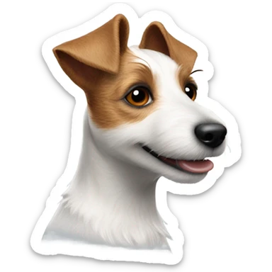 Scruffy jack russell sticker