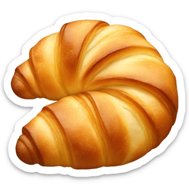 Warm croissant sticker