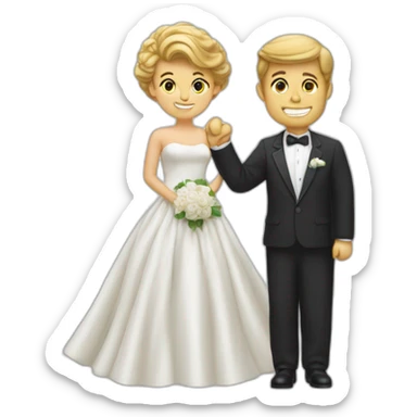 Un homme fait un doigt d'honneur sticker