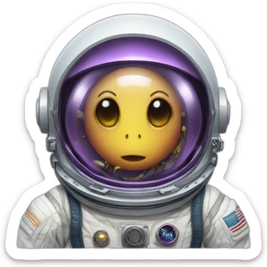 Aesthetic octopus astronaut sticker