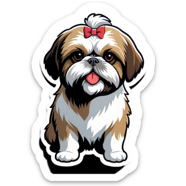 Shih Tzu dog sticker