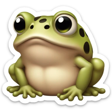 a desperate toad sticker