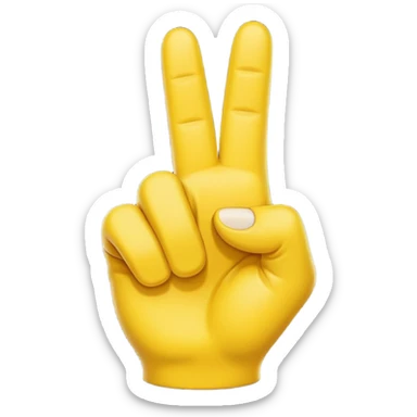 The standard yellow pointing up finger emoji but make the index finger bent  like it's curling sticker