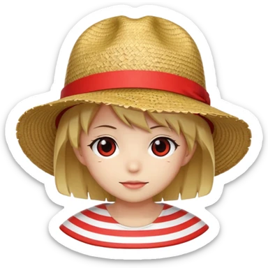 Can u create a emoji thats the straw hats flag of one piece in style of anime sticker