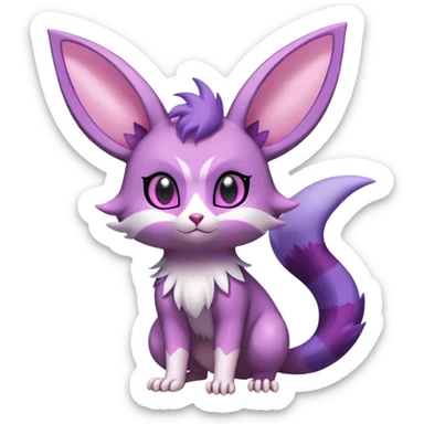 Shiny Furret-Espeon-Noibat-Hybrid (Full body) sticker
