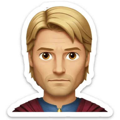 ajamie lannister character face only younger sticker