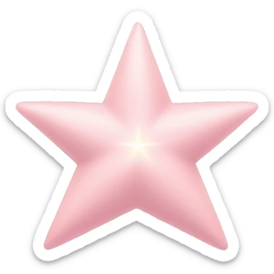 Three small light pink , 4-pointed sparks grouped together. The stars have a slightly elongated shape, giving them a twinkling effect. They vary in size, with the largest star in the center and two smaller stars on either side.  sticker