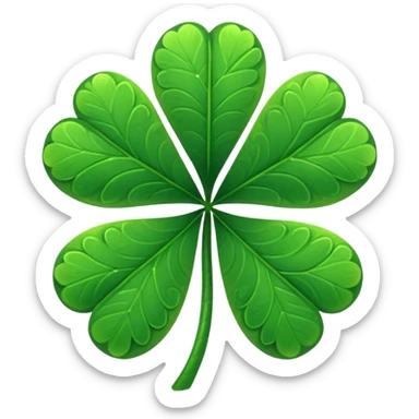 Trébol de 5 hojas sticker