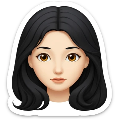 ca you make her hair a little longer please sticker