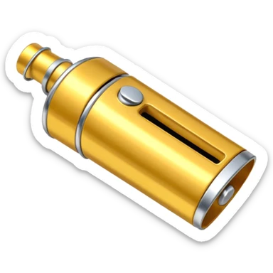 just a referee whistle. normal metal whistle used in sports sticker