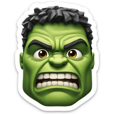 The hulk smashing  sticker