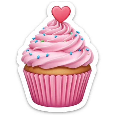 can you make a pink emoji that is aesthetically pleasing, and make it in for of a food or drink sticker