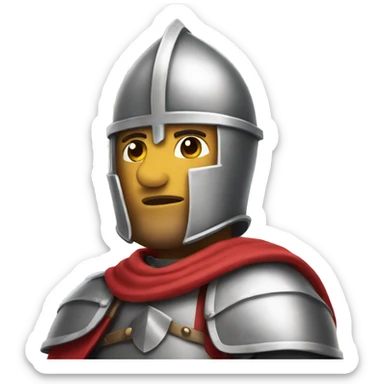 crusader knight  sticker