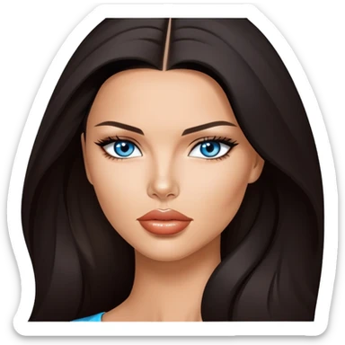Adriana Lima, sky eyes sticker