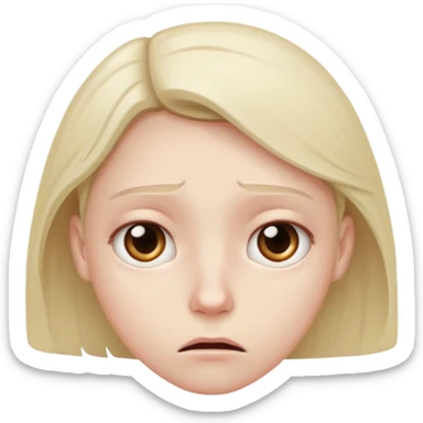 Just ate something bad emoji face sticker