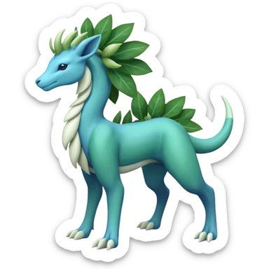 Suicune-Meganium-Bayleaf-fusion (full body) sticker